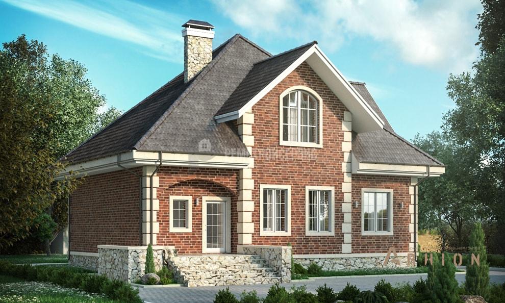 2. Проект двухэтажного дома в классическом стиле с многоскатной кровлей, t-09-01, площадью - 279 кв c цокольным этажом, терассой, балконом