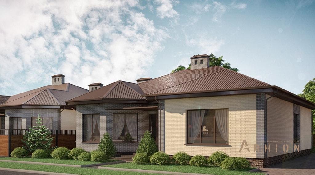 3. Проект одноэтажного дома в европейском стиле с многоскатной кровлей, tr-139, площадью - 139 кв