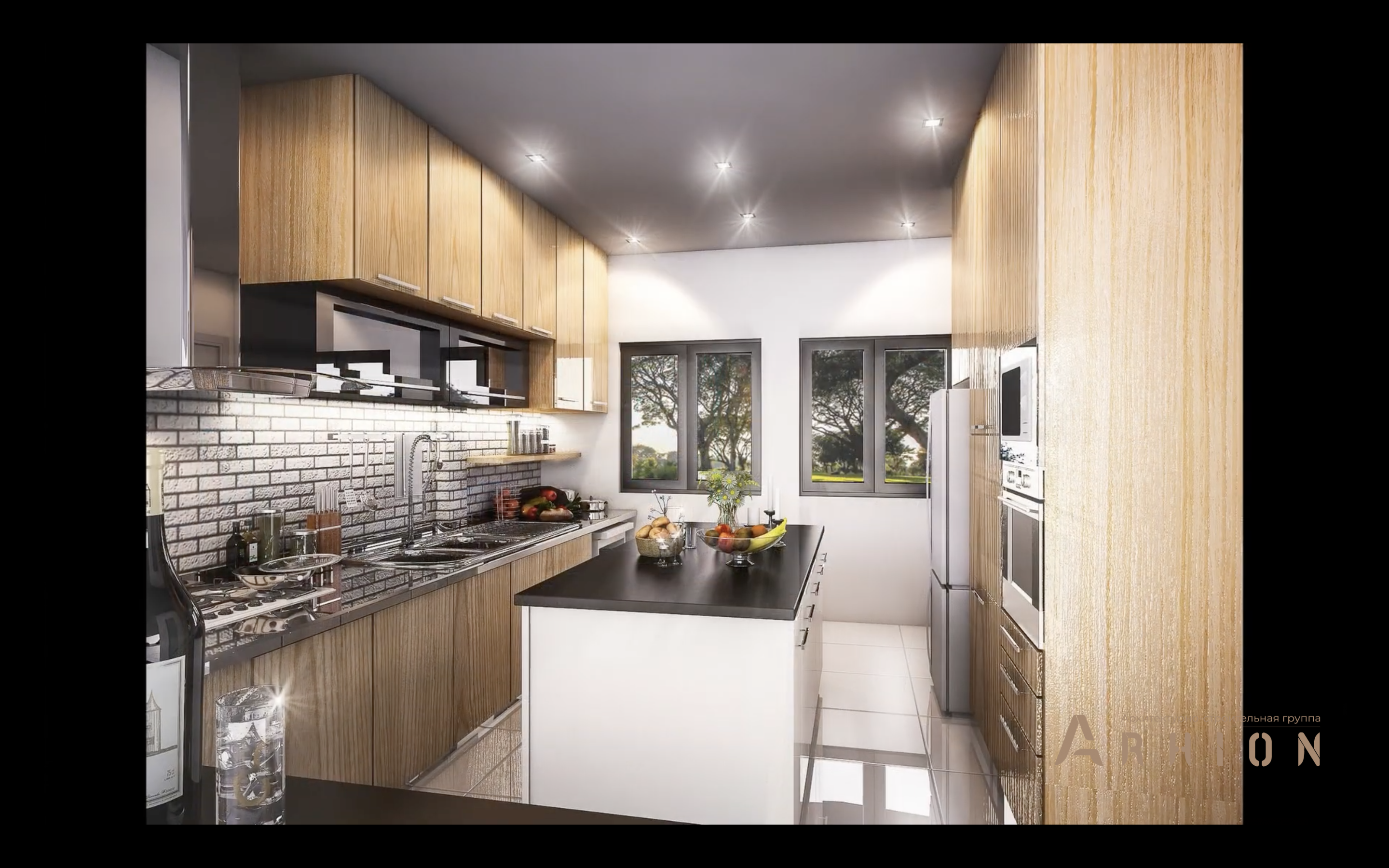 7. Проект двухэтажного дома в современном стиле с многоскатной кровлей, v-1000, площадью - 746 кв c терассой, балконом, бассейном