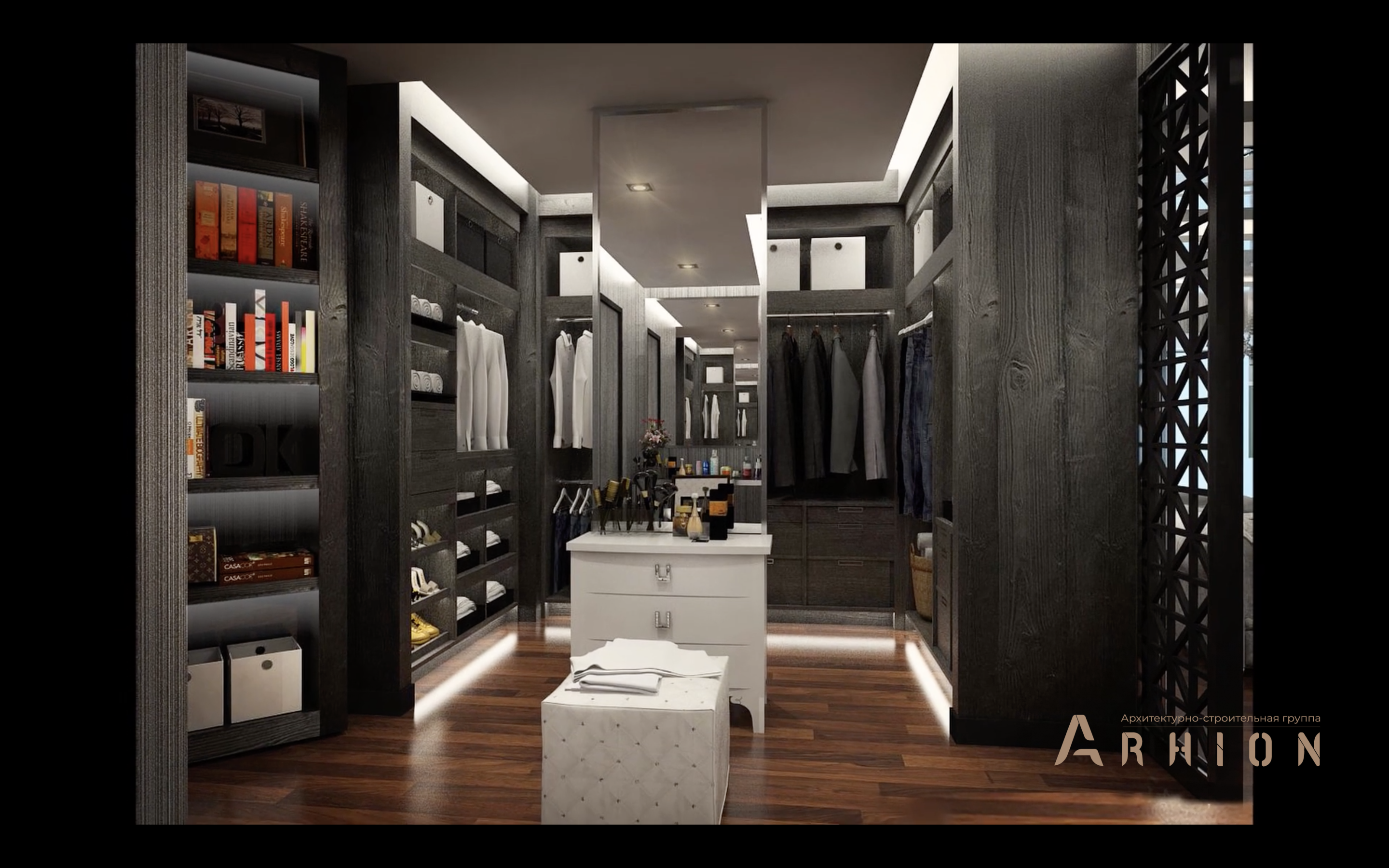 14. Проект трехэтажного дома в стиле хай-тек с плоской кровлей , v-1750, площадью - 1270 кв c терассой, гаражом, бассейном, вторым светом