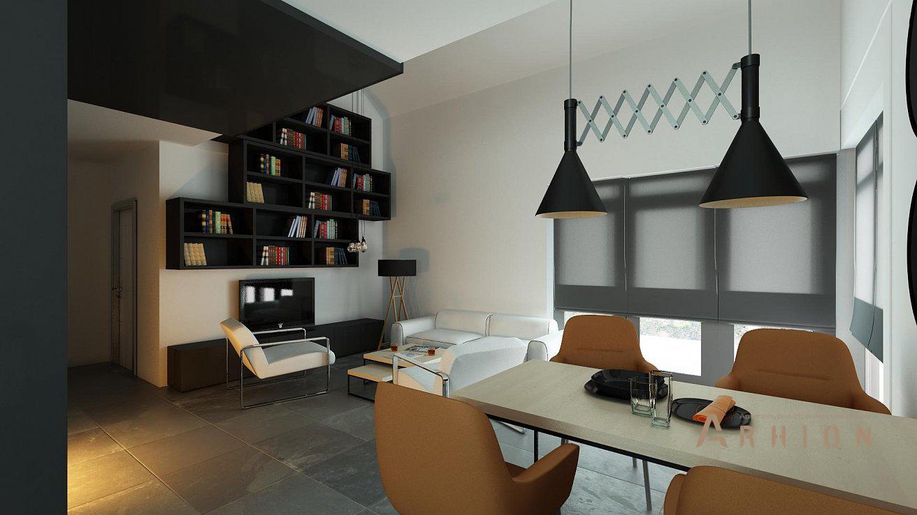 4. Проект одноэтажного дома в европейском стиле с двускатной кровлей, Z122, площадью - 152 кв c мансардой, терассой, гаражом, вторым светом