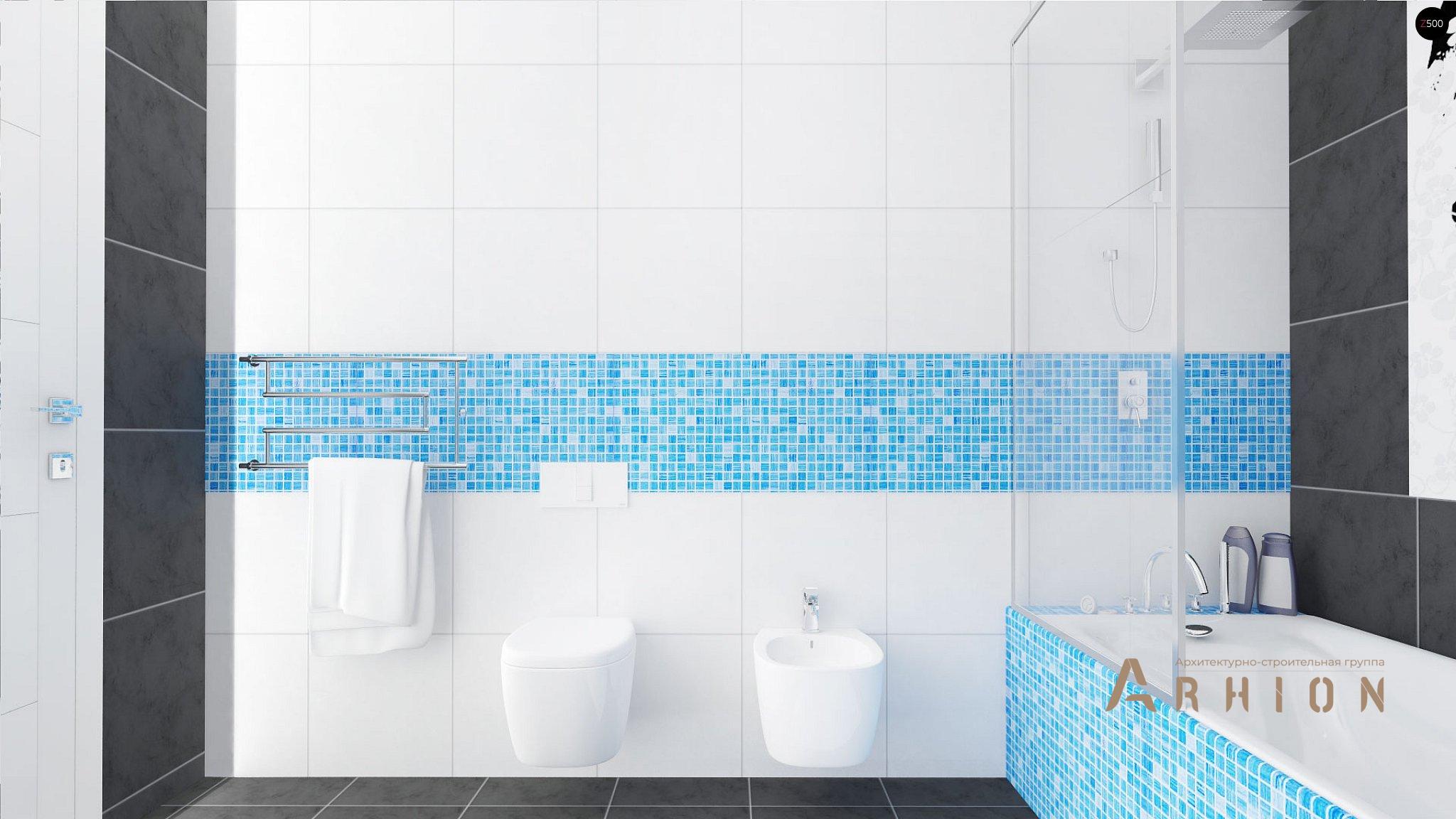 7. Проект одноэтажного дома в европейском стиле с двускатной кровлей, Z131, площадью - 138 кв c терассой, гаражом