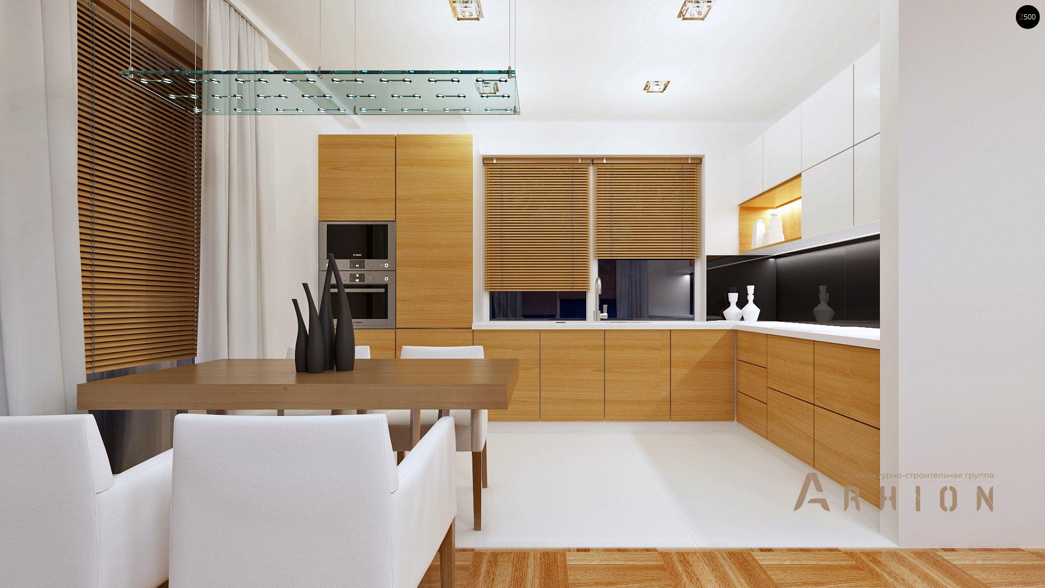 6. Проект одноэтажного дома в современном стиле с двускатной кровлей, Z191, площадью - 100 кв