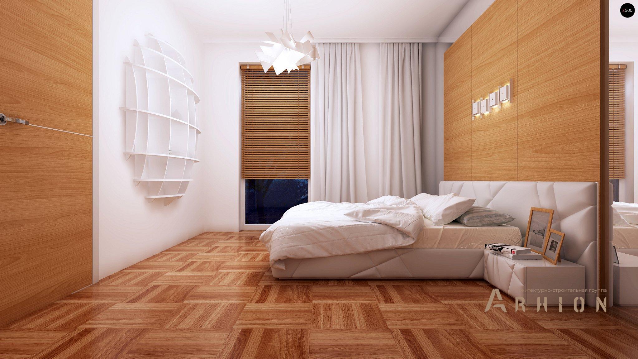 7. Проект одноэтажного дома в современном стиле с двускатной кровлей, Z191, площадью - 100 кв