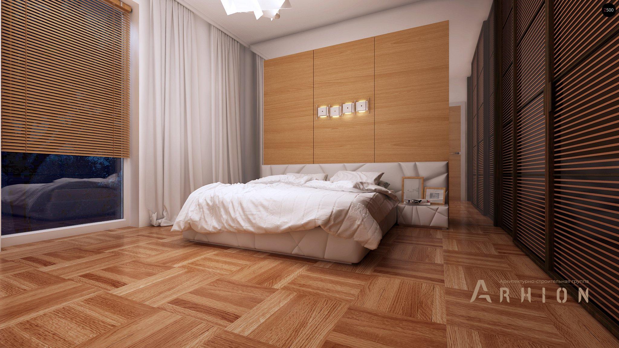 8. Проект одноэтажного дома в современном стиле с двускатной кровлей, Z191, площадью - 100 кв