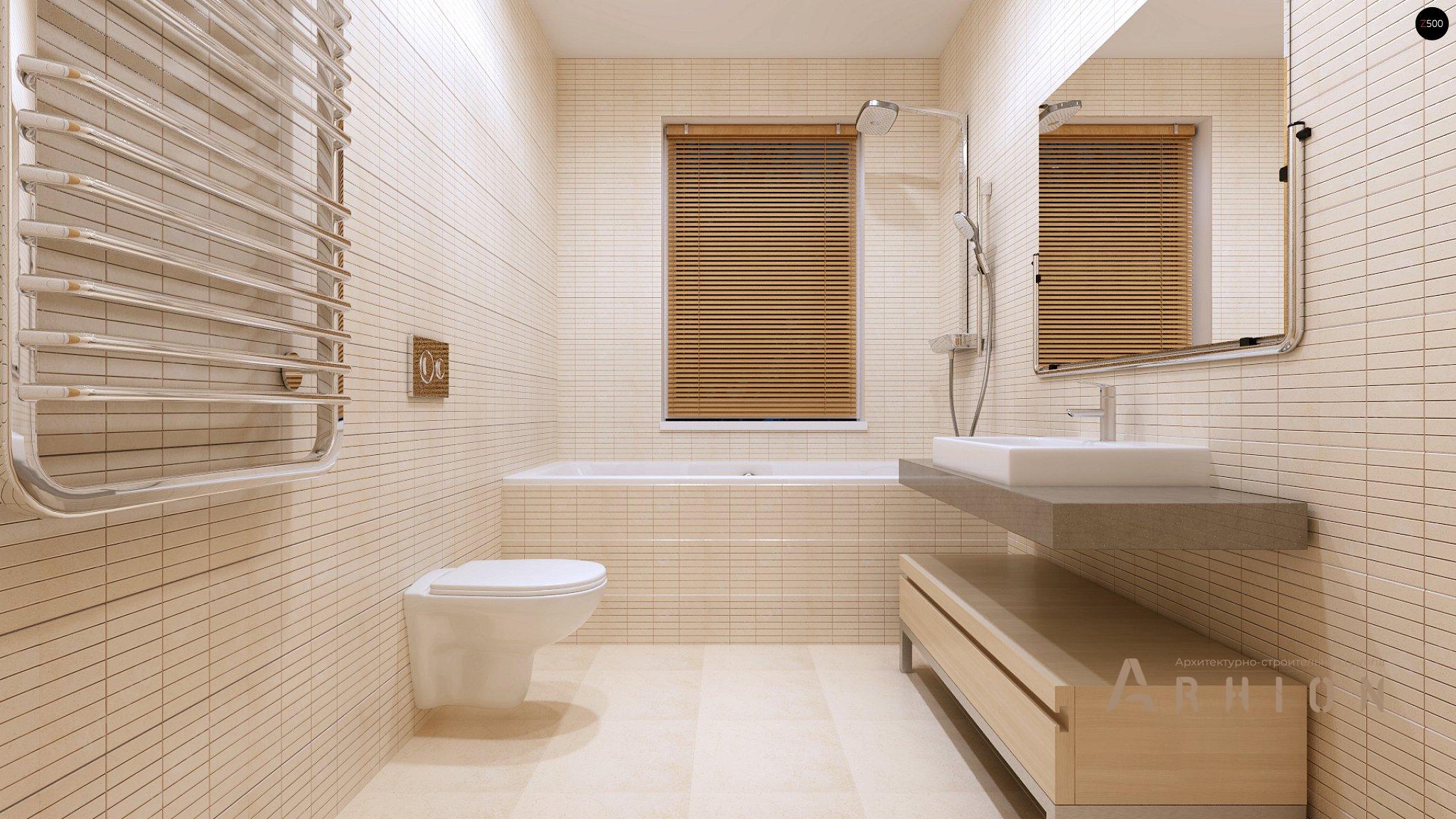 9. Проект одноэтажного дома в современном стиле с двускатной кровлей, Z191, площадью - 100 кв