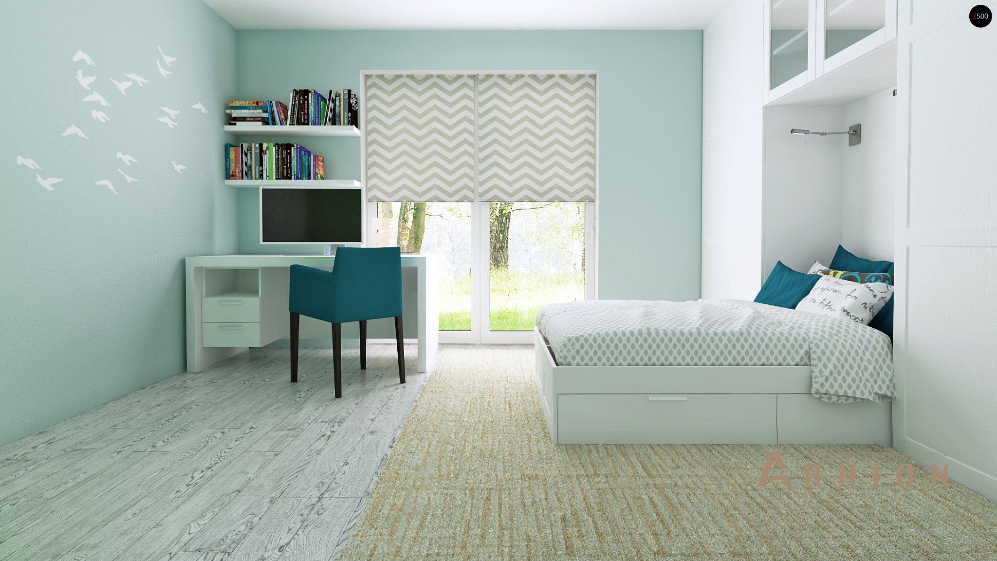 10. Проект одноэтажного дома в современном стиле с четырехскатной, Z196, площадью - 181 кв c терассой, гаражом