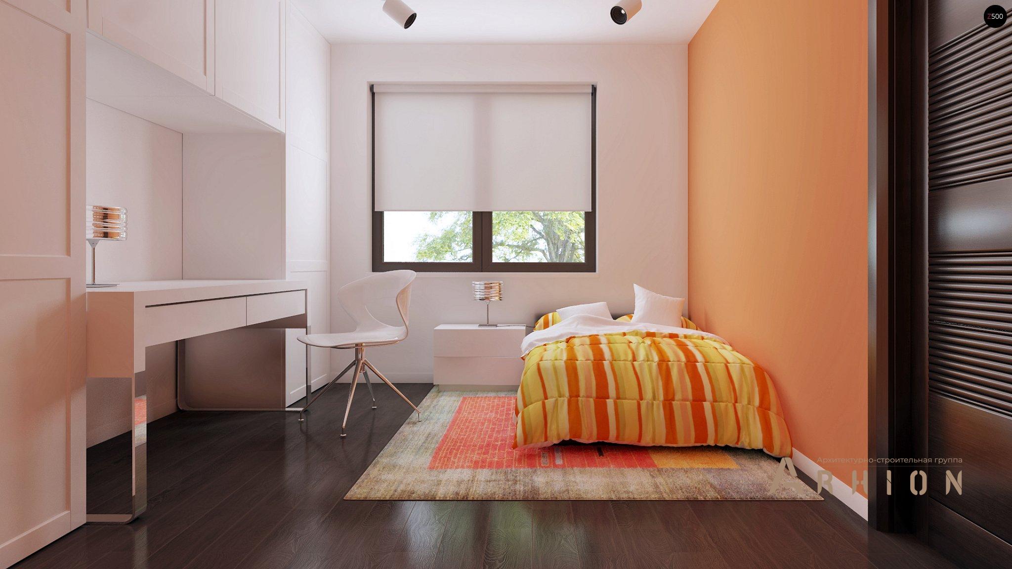 10. Проект одноэтажного дома в современном стиле с четырехскатной, Z203, площадью - 168 кв c терассой, гаражом