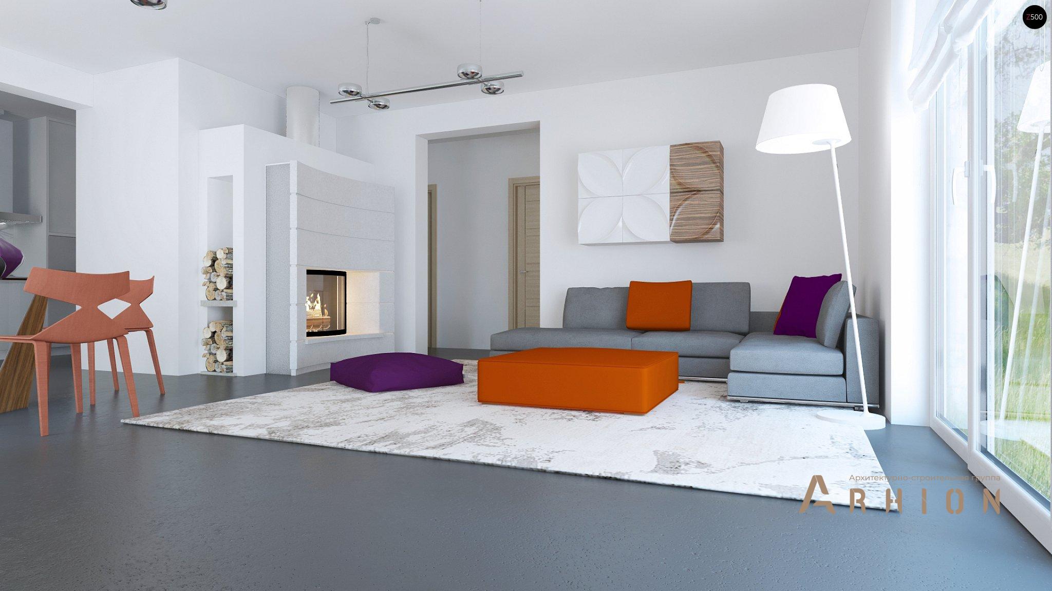 2. Проект одноэтажного дома в современном стиле с четырехскатной, Z204, площадью - 150 кв c терассой, гаражом