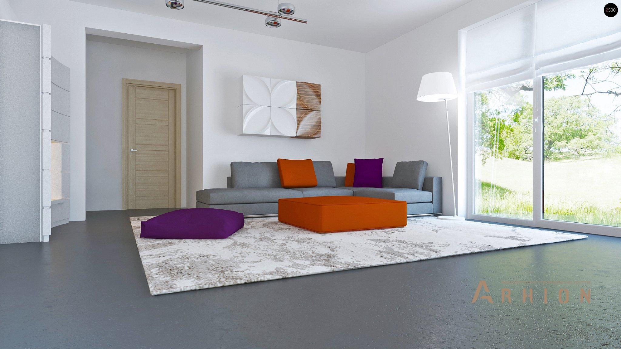 3. Проект одноэтажного дома в современном стиле с четырехскатной, Z204, площадью - 150 кв c терассой, гаражом