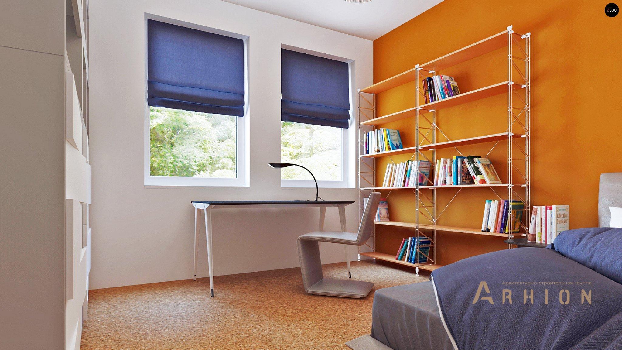 6. Проект одноэтажного дома в современном стиле с четырехскатной, Z204, площадью - 150 кв c терассой, гаражом