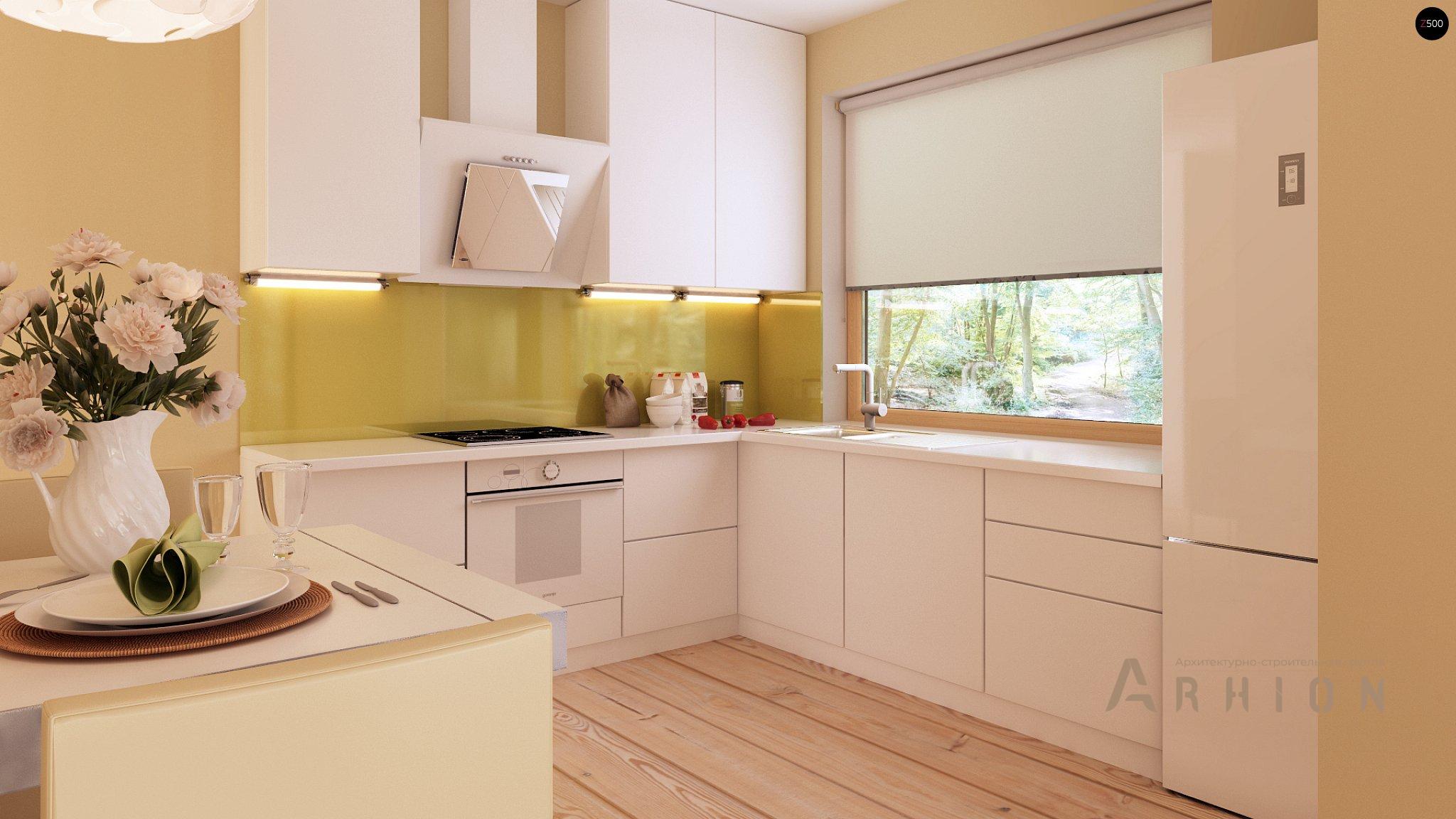 5. Проект одноэтажного дома в современном стиле с четырехскатной, Z207, площадью - 176 кв c терассой, гаражом