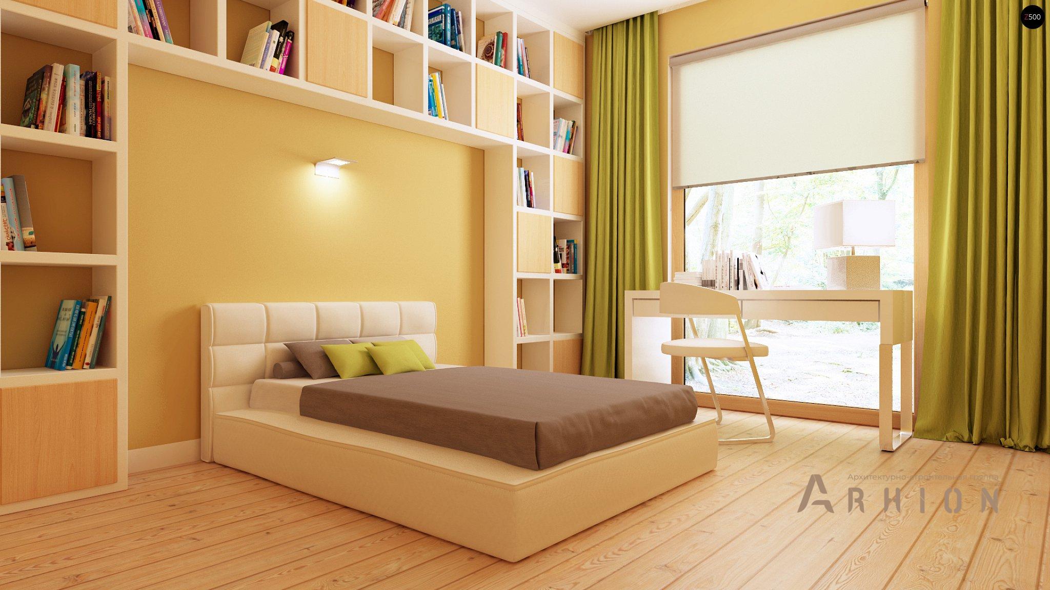 8. Проект одноэтажного дома в современном стиле с четырехскатной, Z207, площадью - 176 кв c терассой, гаражом