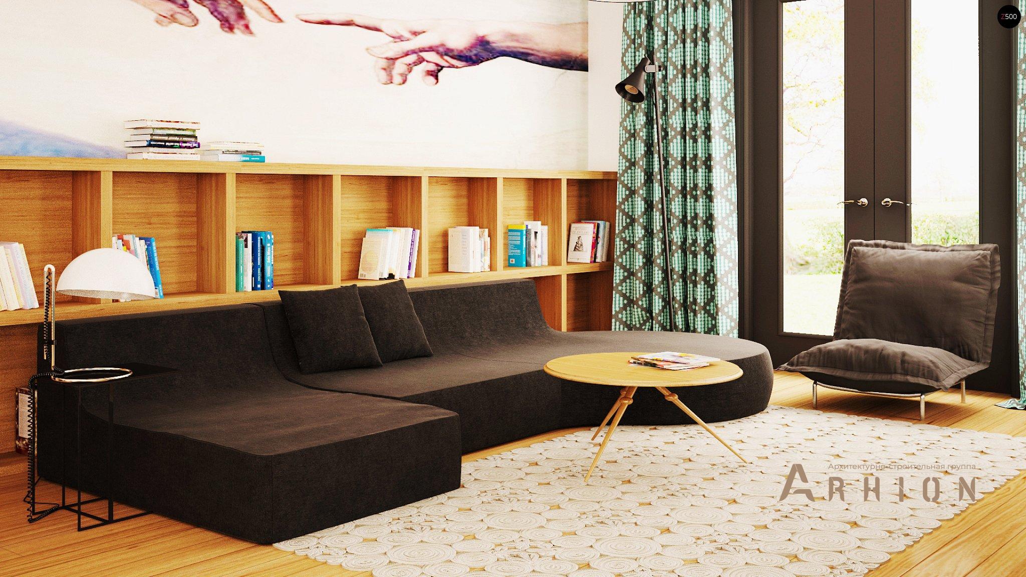 2. Проект одноэтажного дома в современном стиле с четырехскатной, Z209, площадью - 173 кв c терассой, гаражом