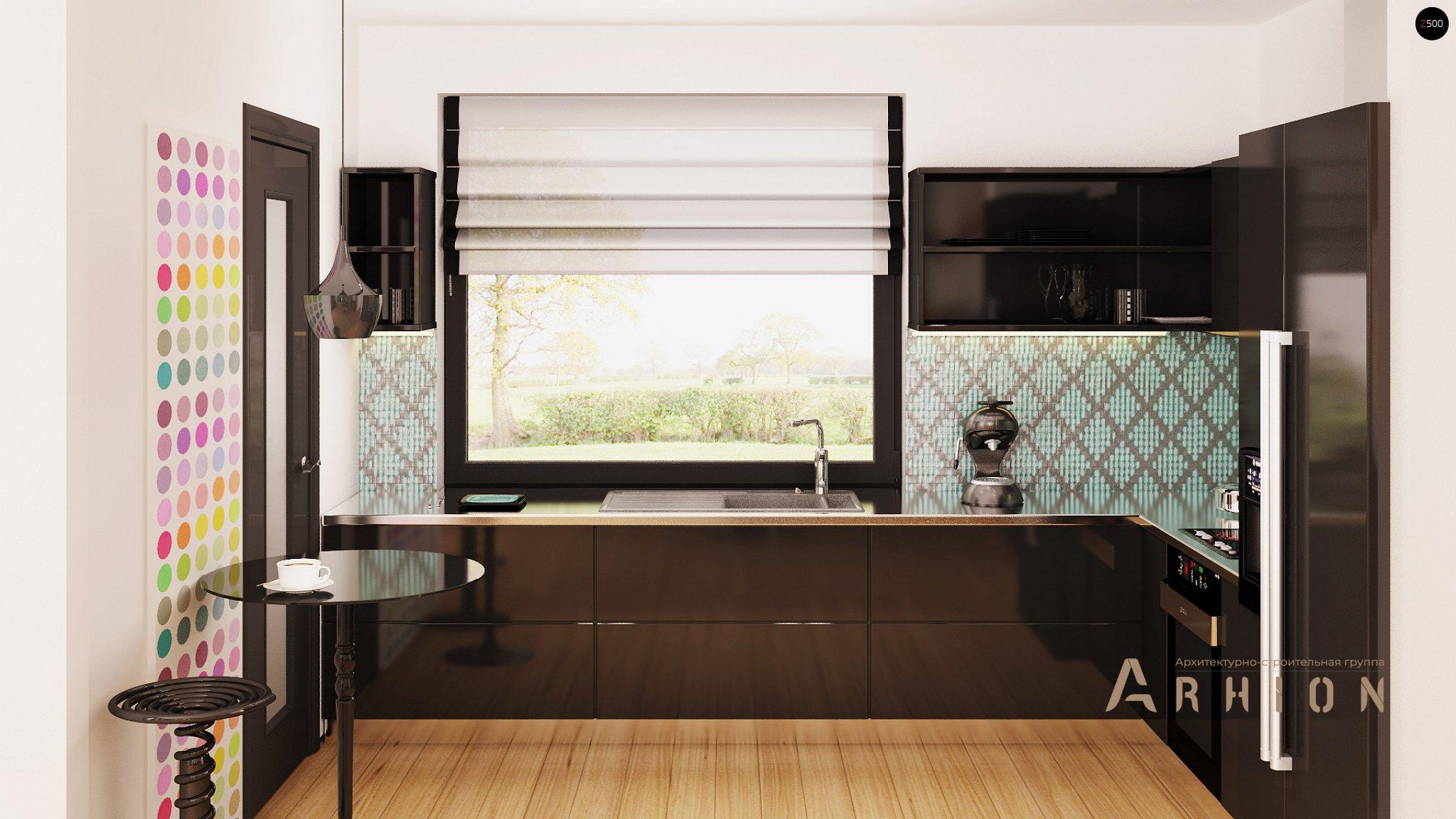 5. Проект одноэтажного дома в современном стиле с четырехскатной, Z209, площадью - 173 кв c терассой, гаражом