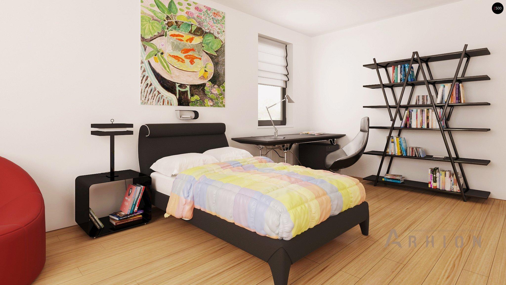 6. Проект одноэтажного дома в современном стиле с четырехскатной, Z209, площадью - 173 кв c терассой, гаражом