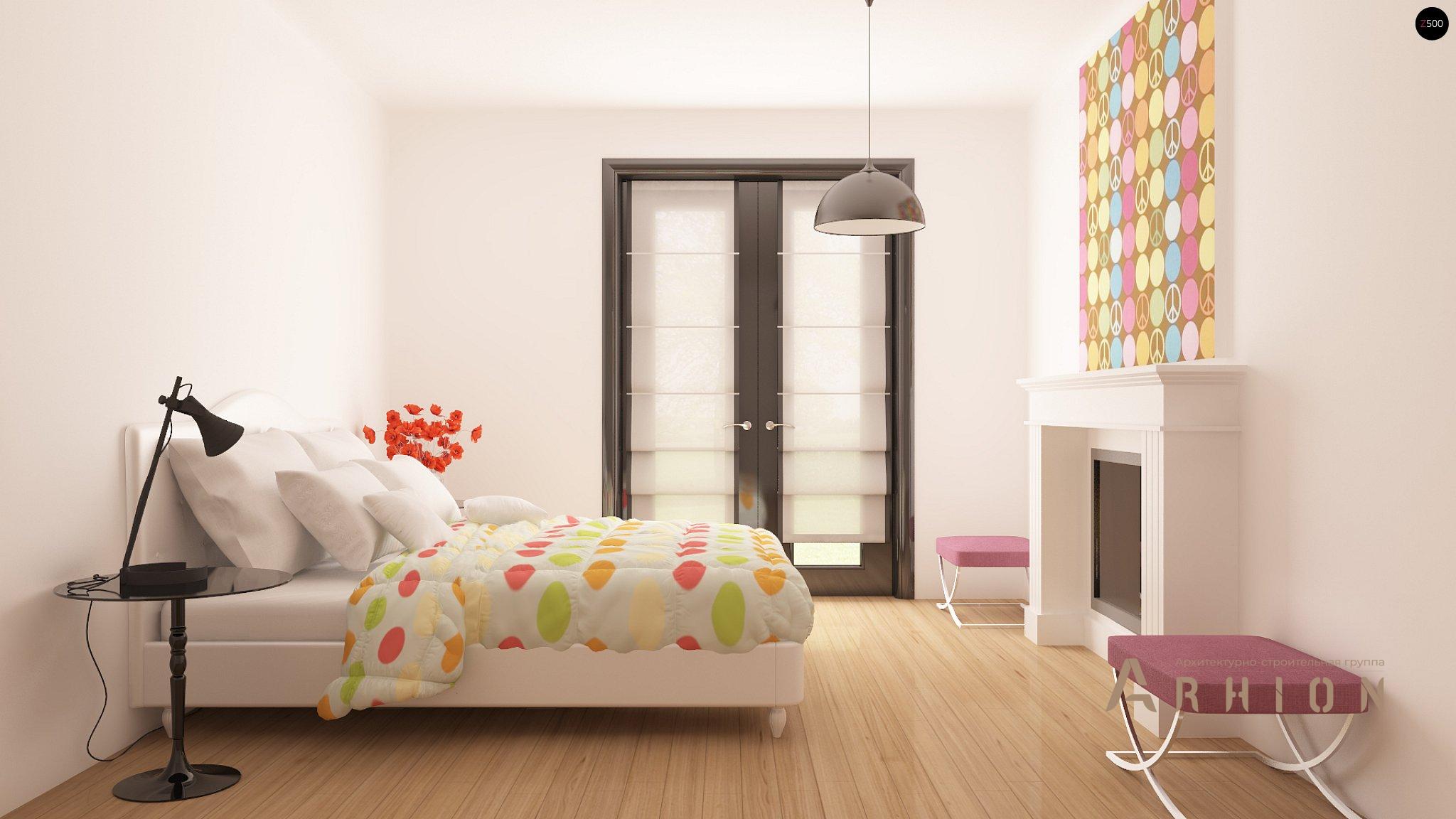 9. Проект одноэтажного дома в современном стиле с четырехскатной, Z209, площадью - 173 кв c терассой, гаражом