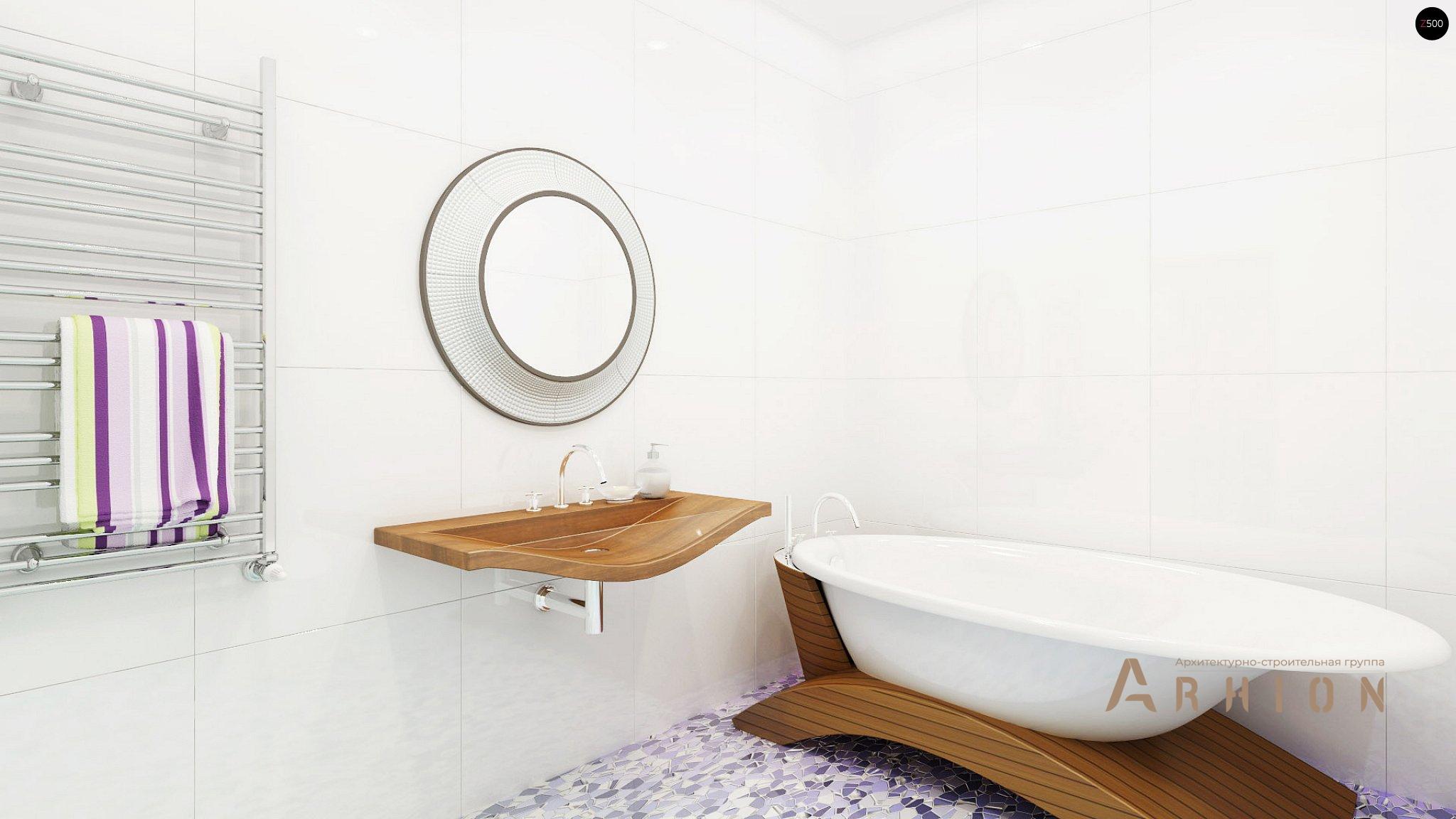 10. Проект одноэтажного дома в современном стиле с четырехскатной, Z209, площадью - 173 кв c терассой, гаражом