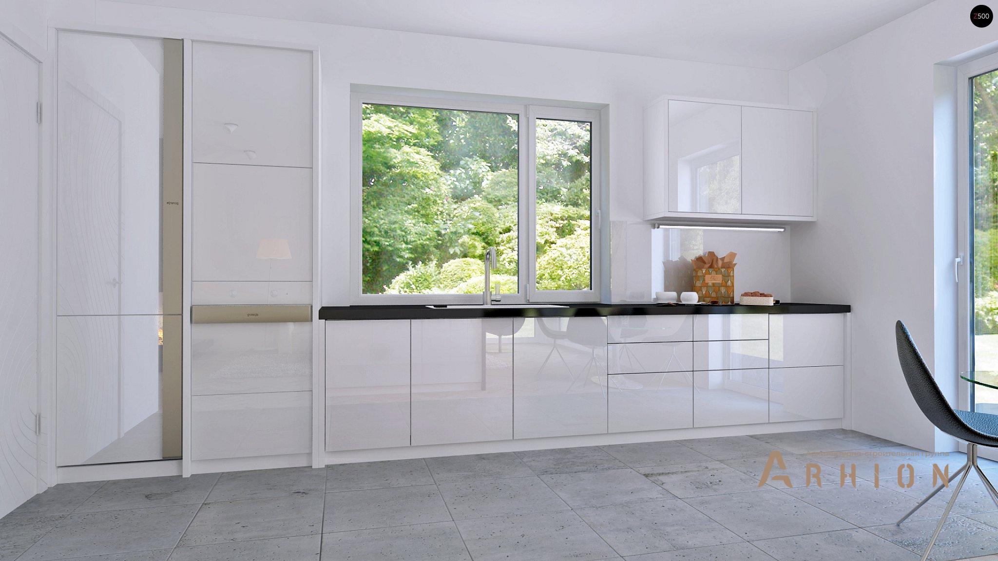 5. Проект двухэтажного дома в современном стиле с четырехскатной, Z295, площадью - 115 кв c терассой, балконом