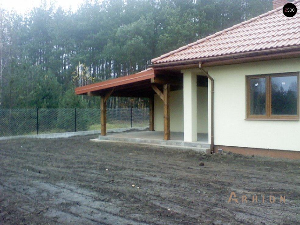 3. Проект одноэтажного дома в современном стиле с четырехскатной, Z77, площадью - 223 кв c мансардой, терассой, гаражом