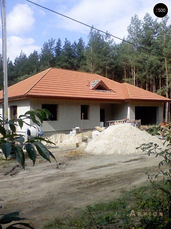 4. Проект одноэтажного дома в современном стиле с четырехскатной, Z77, площадью - 223 кв c мансардой, терассой, гаражом