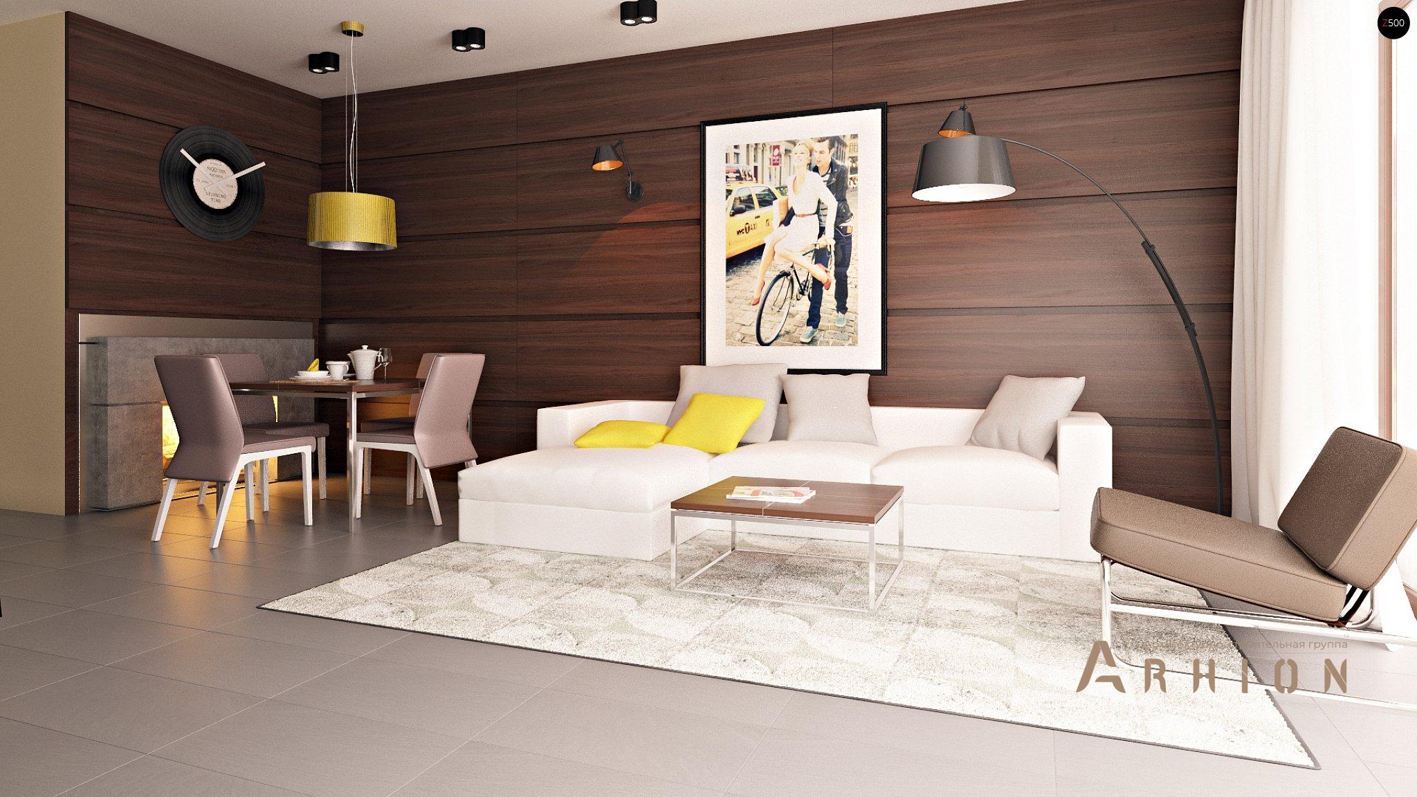 3. Проект одноэтажного дома в европейском стиле с многоскатной кровлей, Zb7, площадью - 273 кв c мансардой, терассой