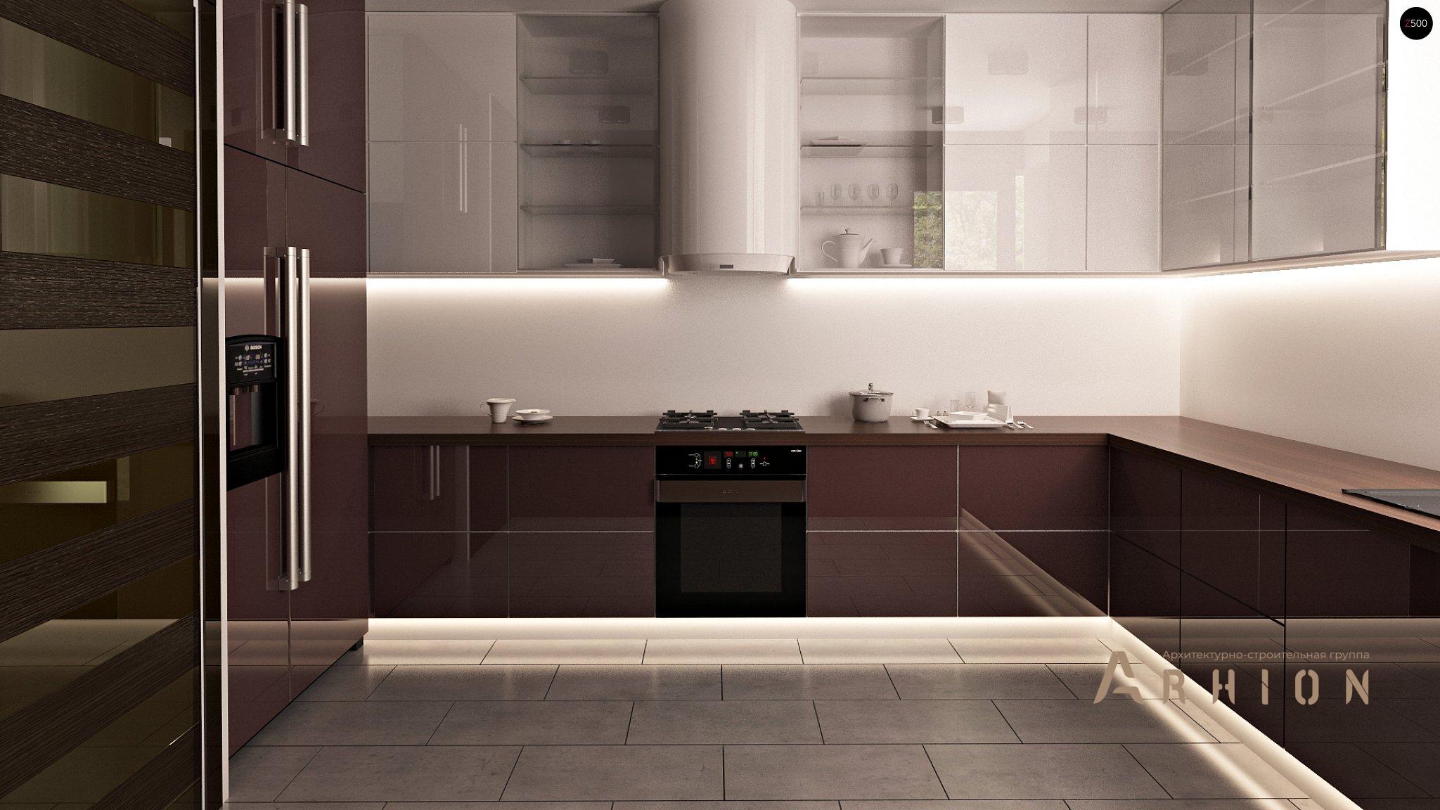 5. Проект одноэтажного дома в европейском стиле с многоскатной кровлей, Zb7, площадью - 273 кв c мансардой, терассой