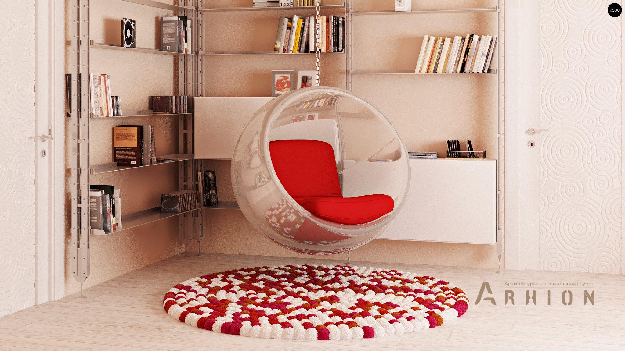 7. Проект одноэтажного дома в современном стиле с многоскатной кровлей, Zr1, площадью - 509 кв c мансардой, терассой, балконом, гаражом