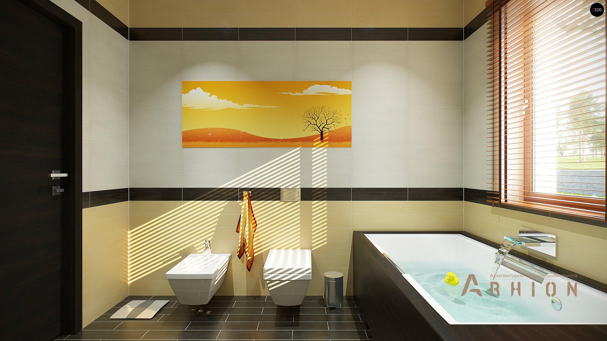 9. Проект одноэтажного дома в стиле минимализм с плоской кровлей , Zx102, площадью - 167 кв c терассой, гаражом