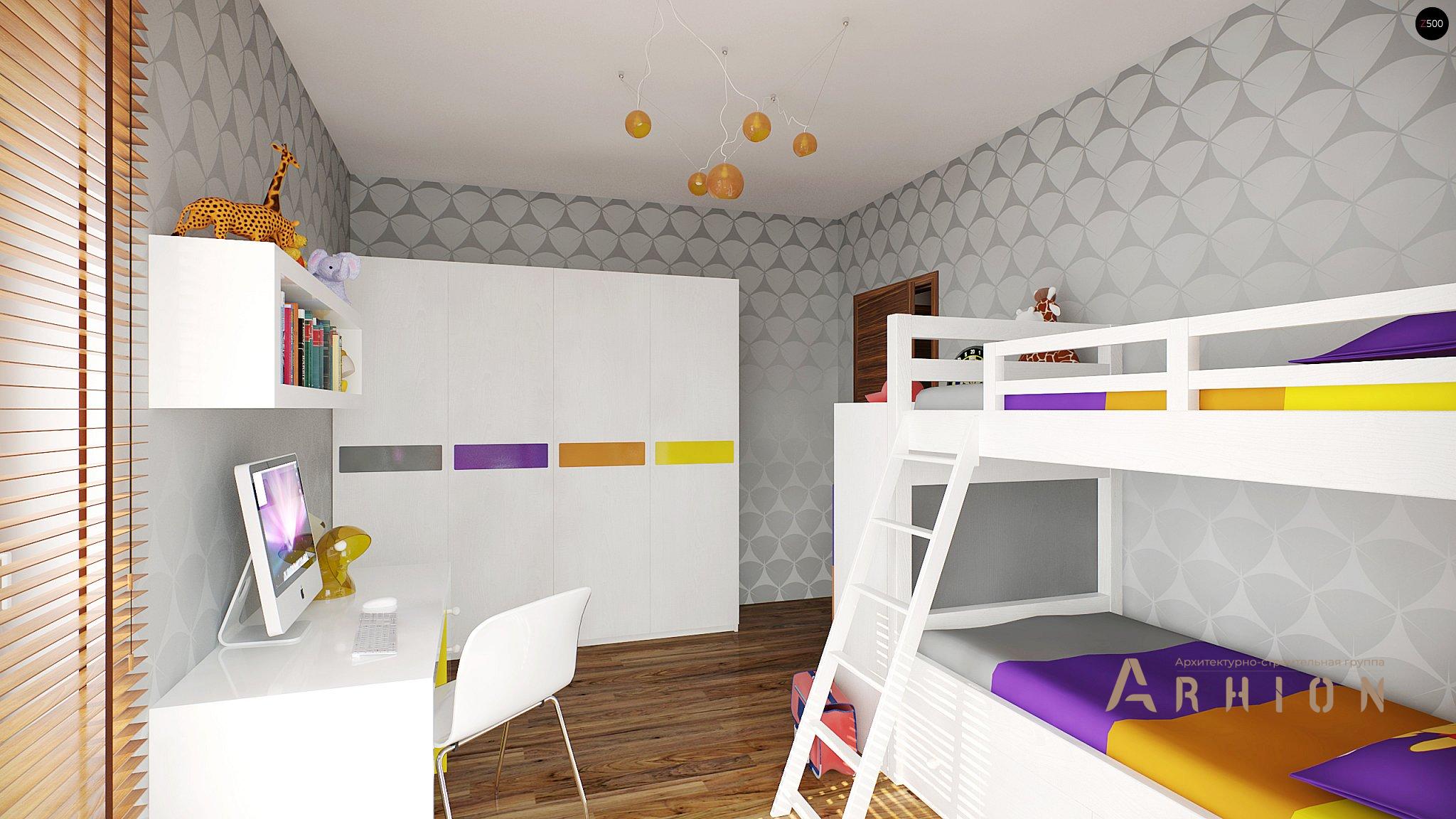 11. Проект одноэтажного дома в стиле минимализм с плоской кровлей , Zx102, площадью - 167 кв c терассой, гаражом