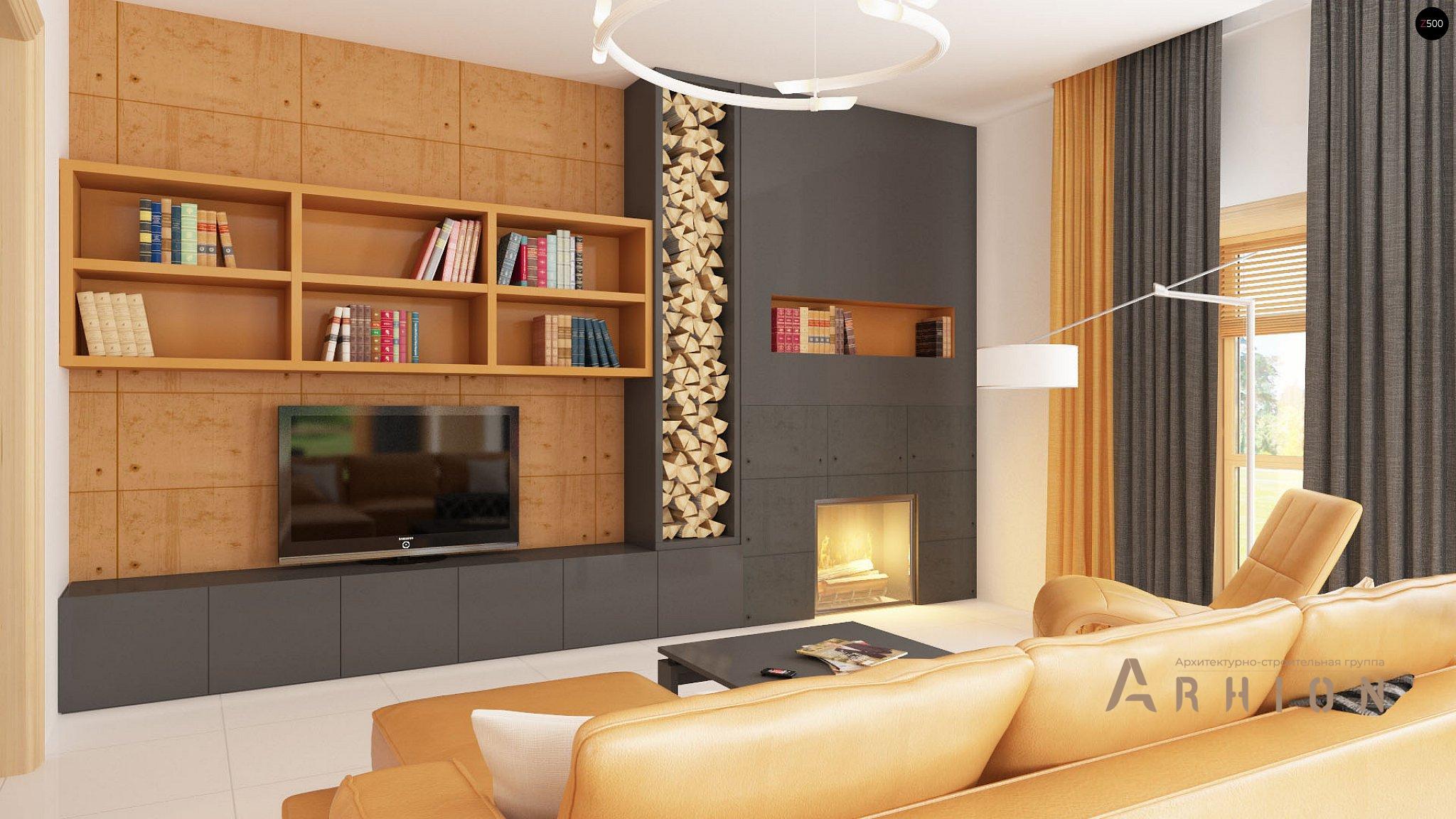 2. Проект двухэтажного дома в современном стиле с четырехскатной, Zx12, площадью - 206 кв c терассой, балконом, гаражом