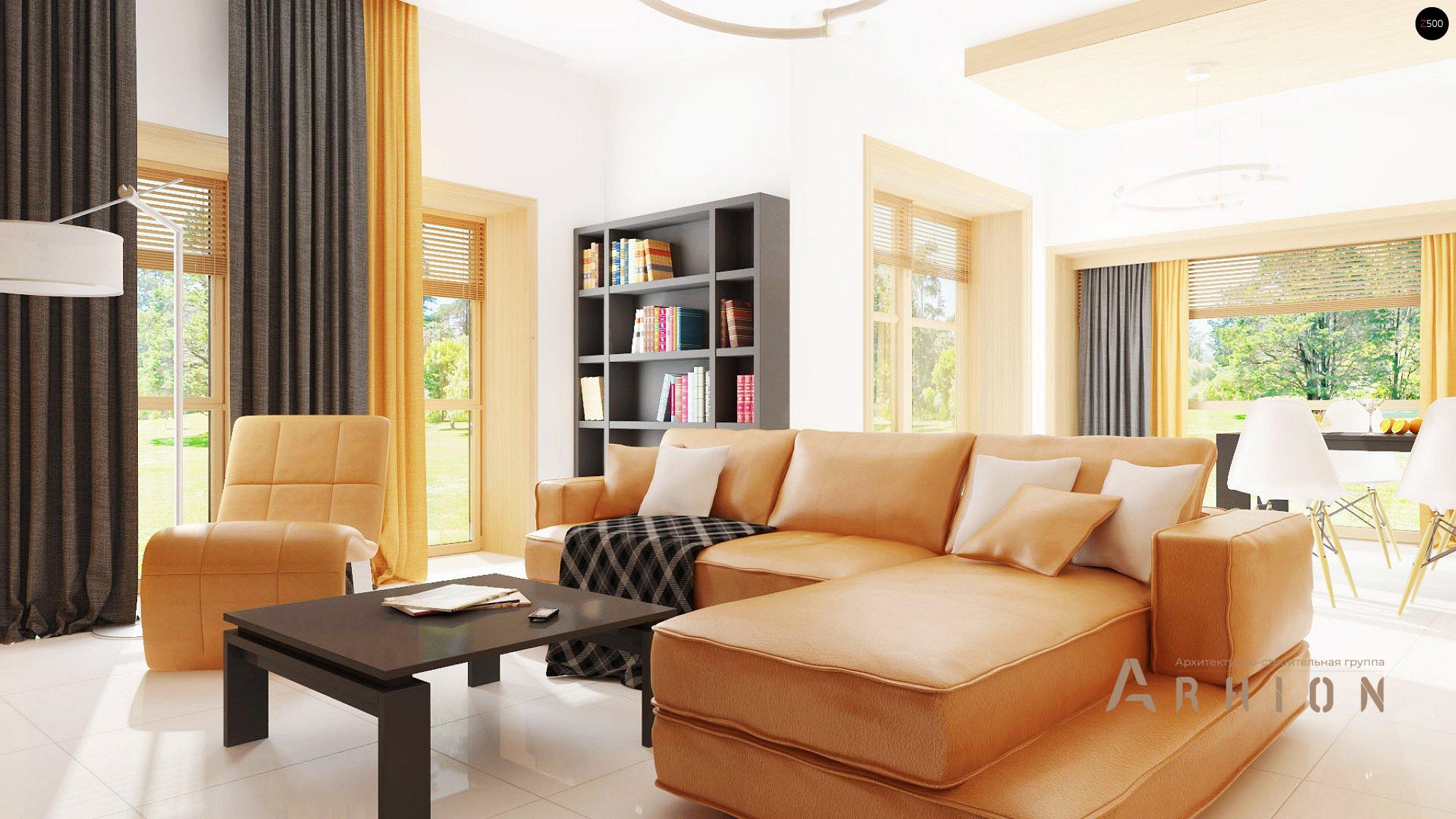 3. Проект двухэтажного дома в современном стиле с четырехскатной, Zx12, площадью - 206 кв c терассой, балконом, гаражом