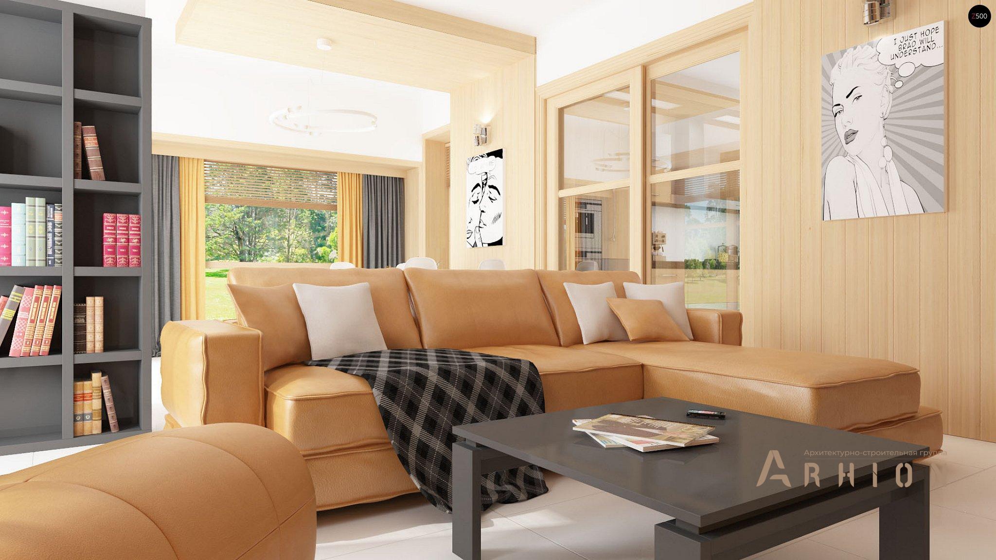 4. Проект двухэтажного дома в современном стиле с четырехскатной, Zx12, площадью - 206 кв c терассой, балконом, гаражом