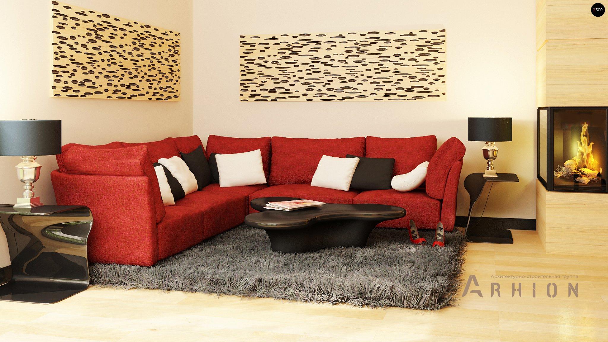 4. Проект двухэтажного дома в современном стиле с четырехскатной, Zx24, площадью - 163 кв c терассой, балконом, гаражом