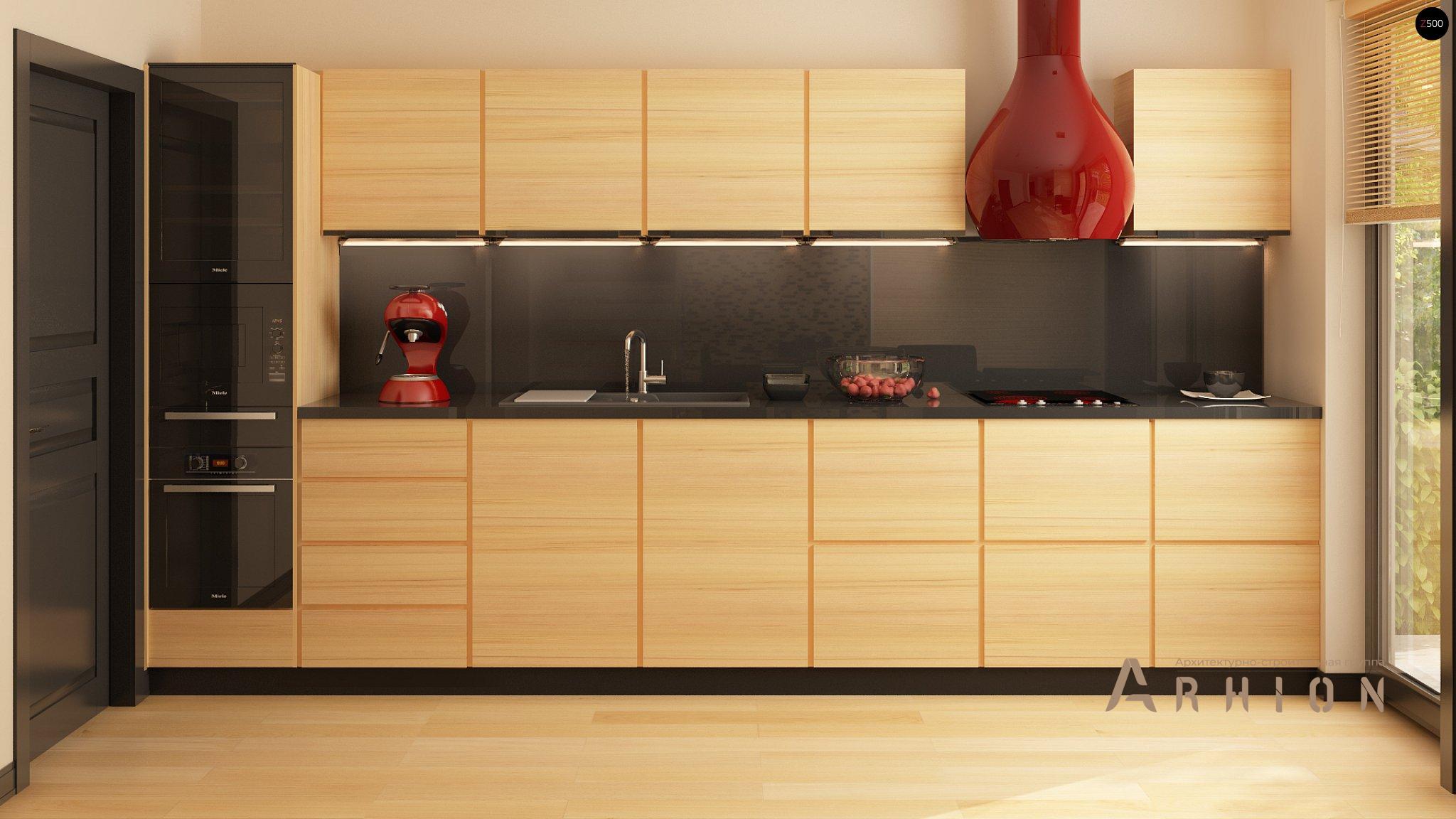 5. Проект двухэтажного дома в современном стиле с четырехскатной, Zx24, площадью - 163 кв c терассой, балконом, гаражом