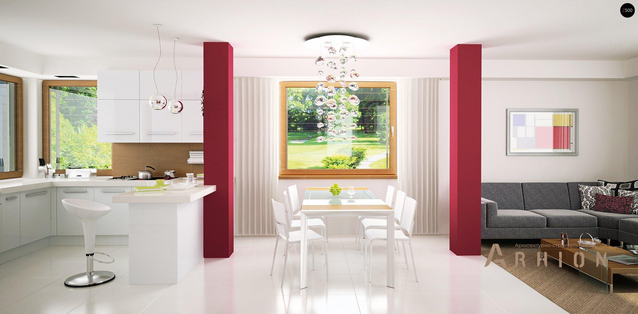 3. Проект двухэтажного дома в современном стиле с четырехскатной, Zx29, площадью - 193 кв c терассой, балконом, гаражом