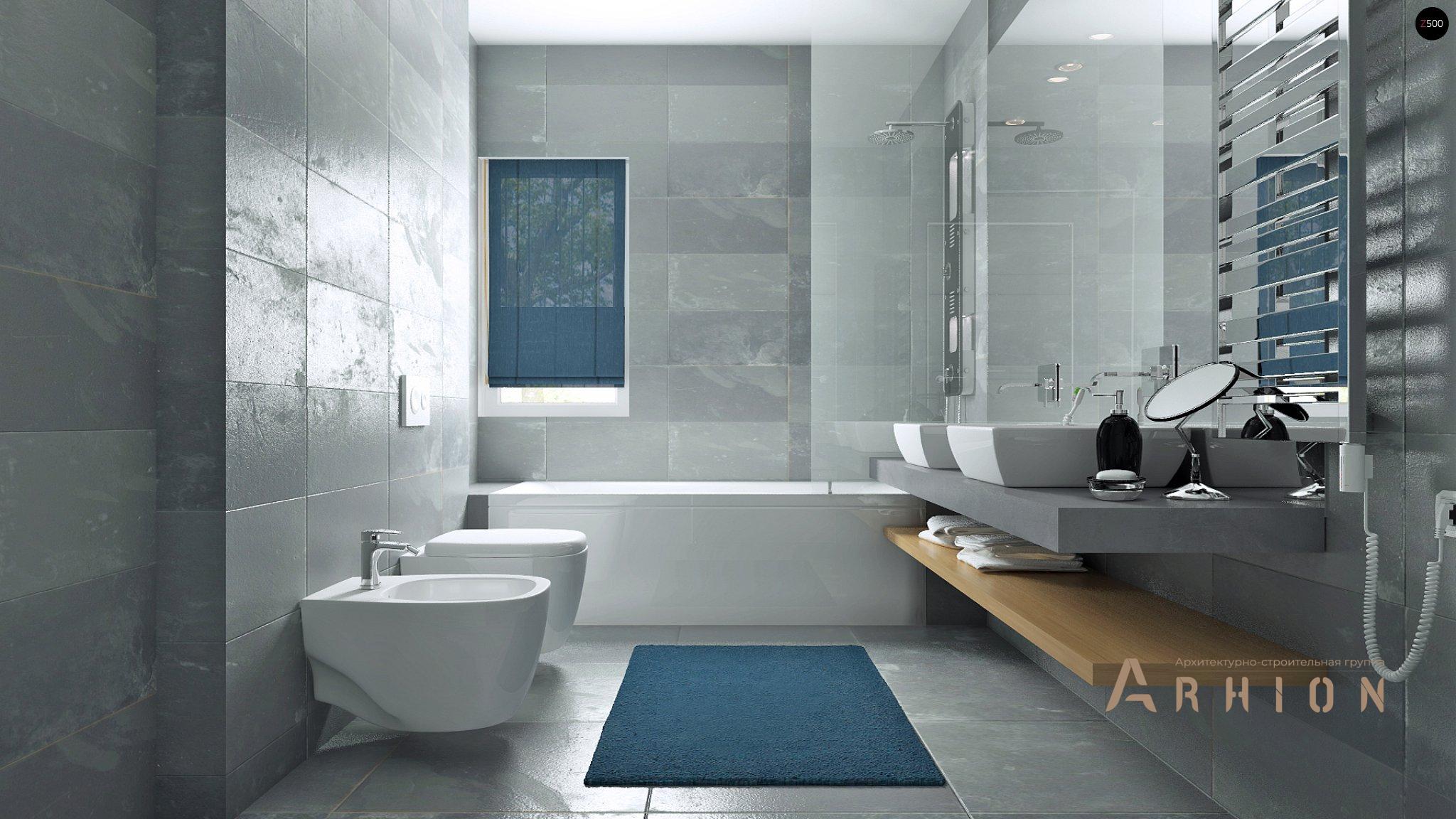 10. Проект одноэтажного дома в стиле лофт с плоской кровлей , Zx34, площадью - 134 кв c терассой