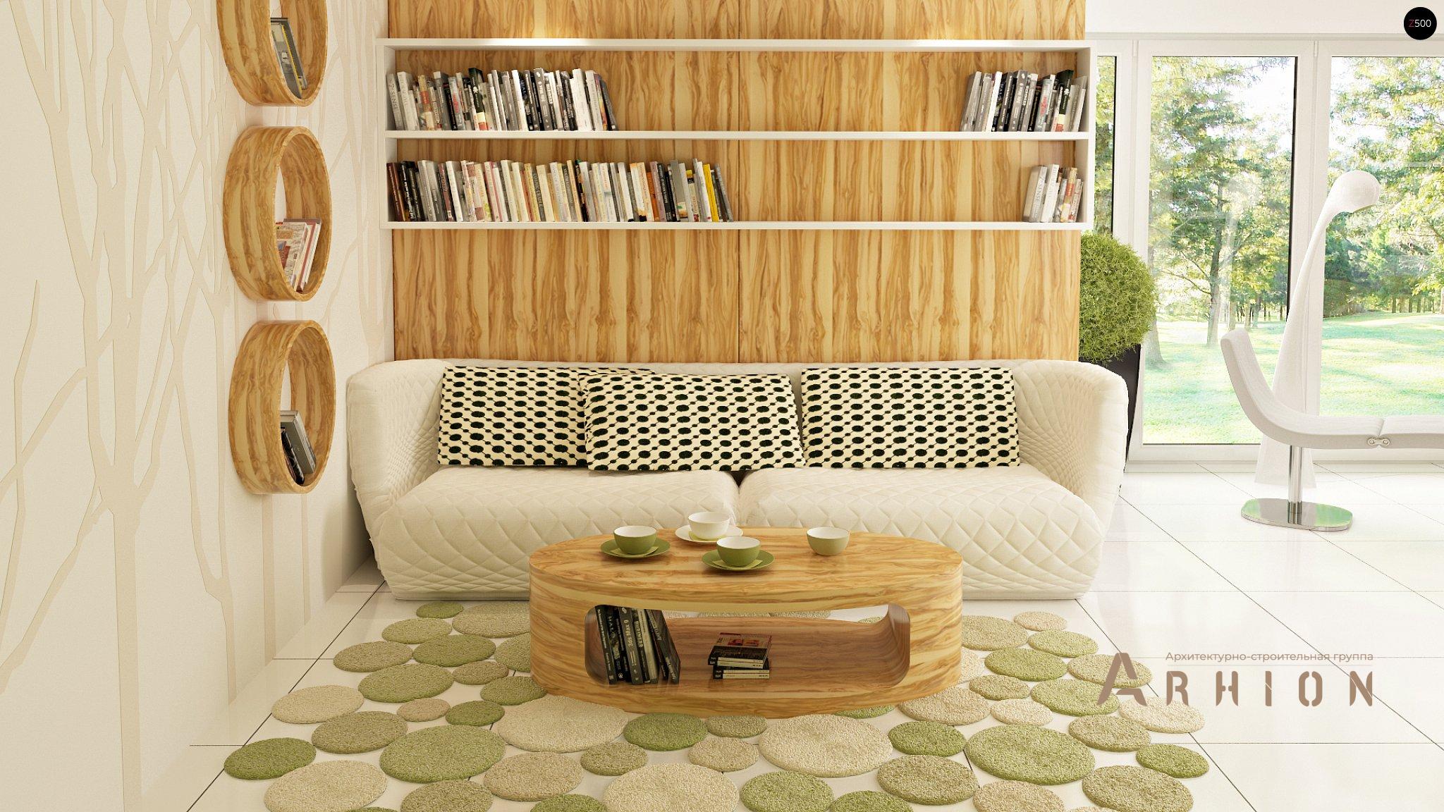 2. Проект одноэтажного дома в стиле барн с двускатной кровлей, Zx44, площадью - 177 кв c мансардой, терассой, балконом, гаражом, эркером