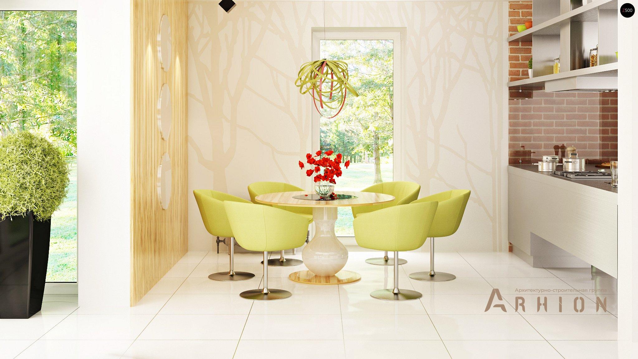 3. Проект одноэтажного дома в стиле барн с двускатной кровлей, Zx44, площадью - 177 кв c мансардой, терассой, балконом, гаражом, эркером