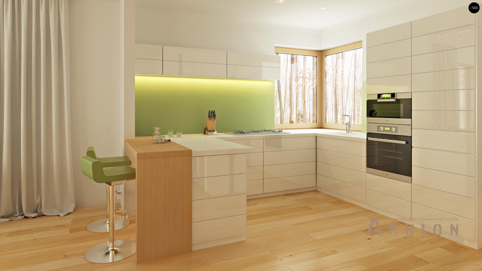 5. Проект двухэтажного дома в современном стиле с четырехскатной, Zx47, площадью - 134 кв