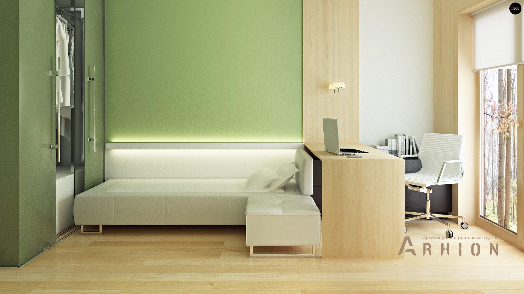 6. Проект двухэтажного дома в современном стиле с четырехскатной, Zx47, площадью - 134 кв