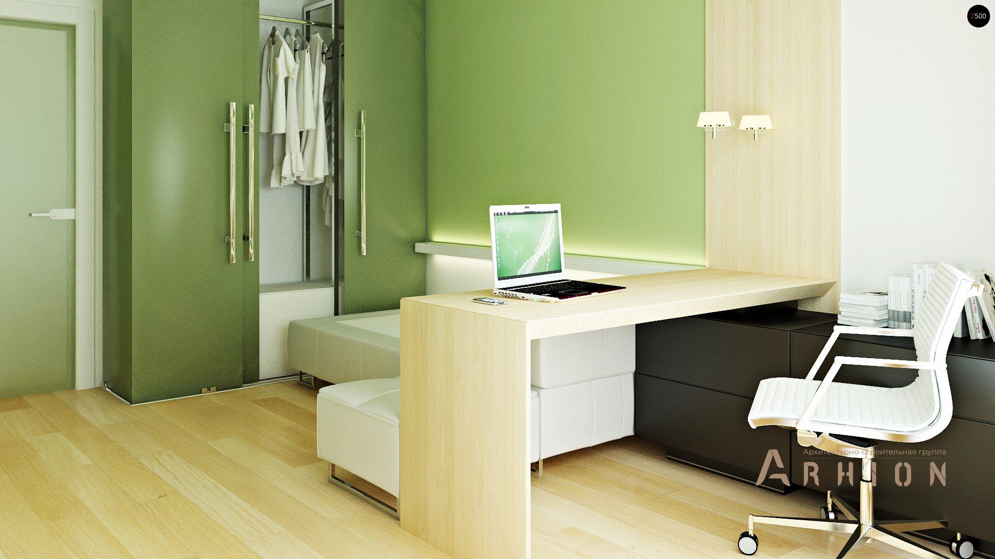 7. Проект двухэтажного дома в современном стиле с четырехскатной, Zx47, площадью - 134 кв