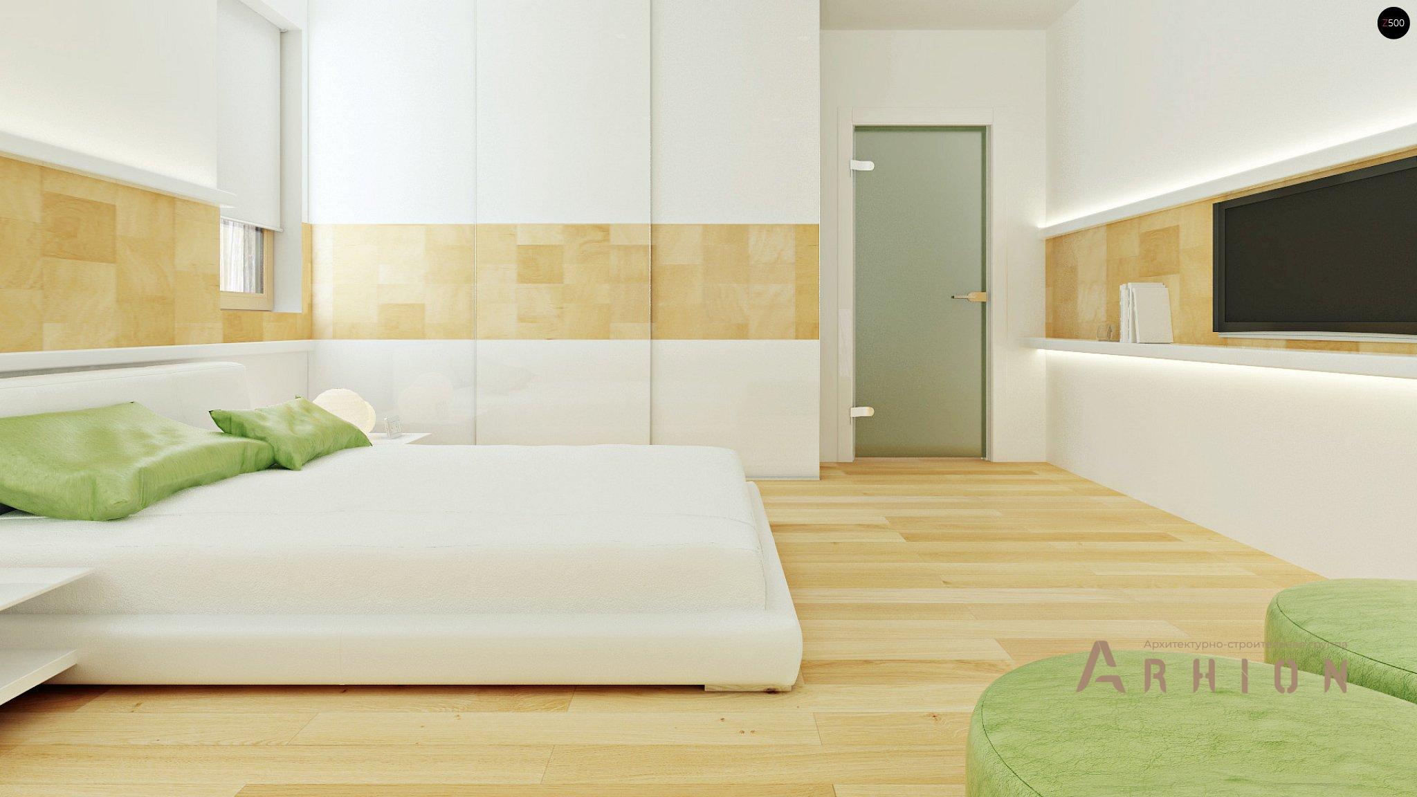 9. Проект двухэтажного дома в современном стиле с четырехскатной, Zx47, площадью - 134 кв