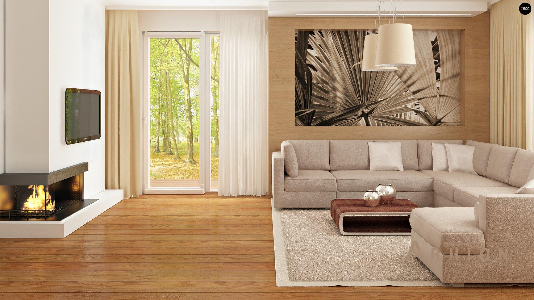 4. Проект одноэтажного дома в стиле барн с двускатной кровлей, Zx48, площадью - 248 кв c мансардой, терассой, гаражом