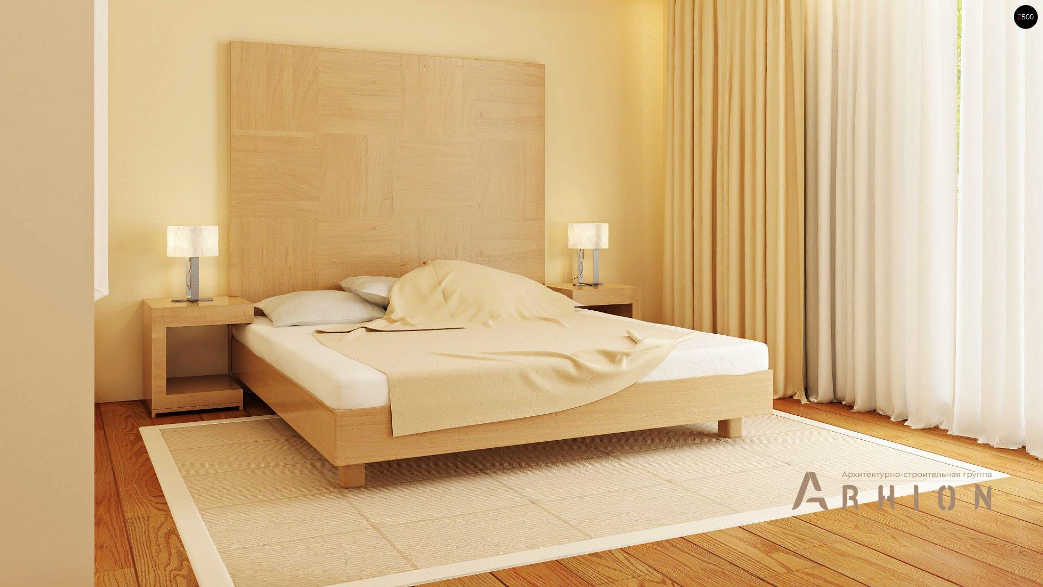 10. Проект одноэтажного дома в стиле барн с двускатной кровлей, Zx48, площадью - 248 кв c мансардой, терассой, гаражом