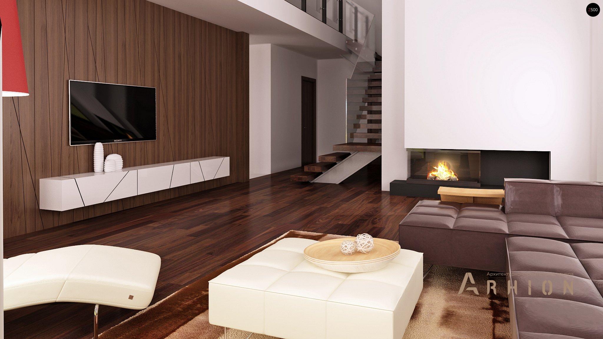 3. Проект одноэтажного дома в канадском стиле с двускатной кровлей, Zx50, площадью - 206 кв c мансардой, терассой, балконом, гаражом