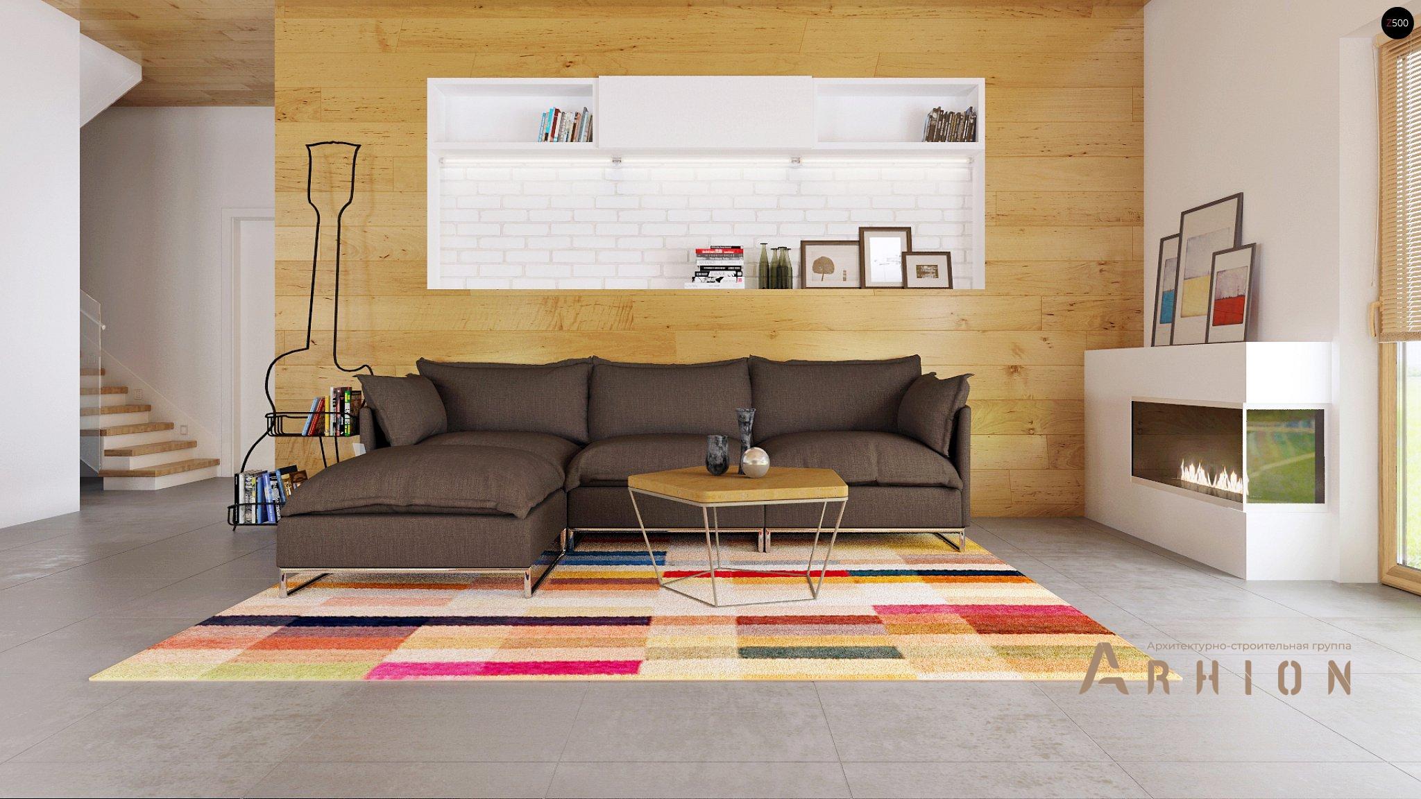 3. Проект двухэтажного дома в стиле хай-тек с плоской кровлей , Zx54, площадью - 182 кв c терассой, балконом, гаражом