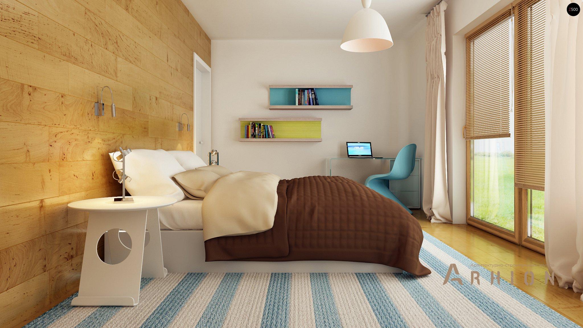 7. Проект двухэтажного дома в стиле хай-тек с плоской кровлей , Zx54, площадью - 182 кв c терассой, балконом, гаражом