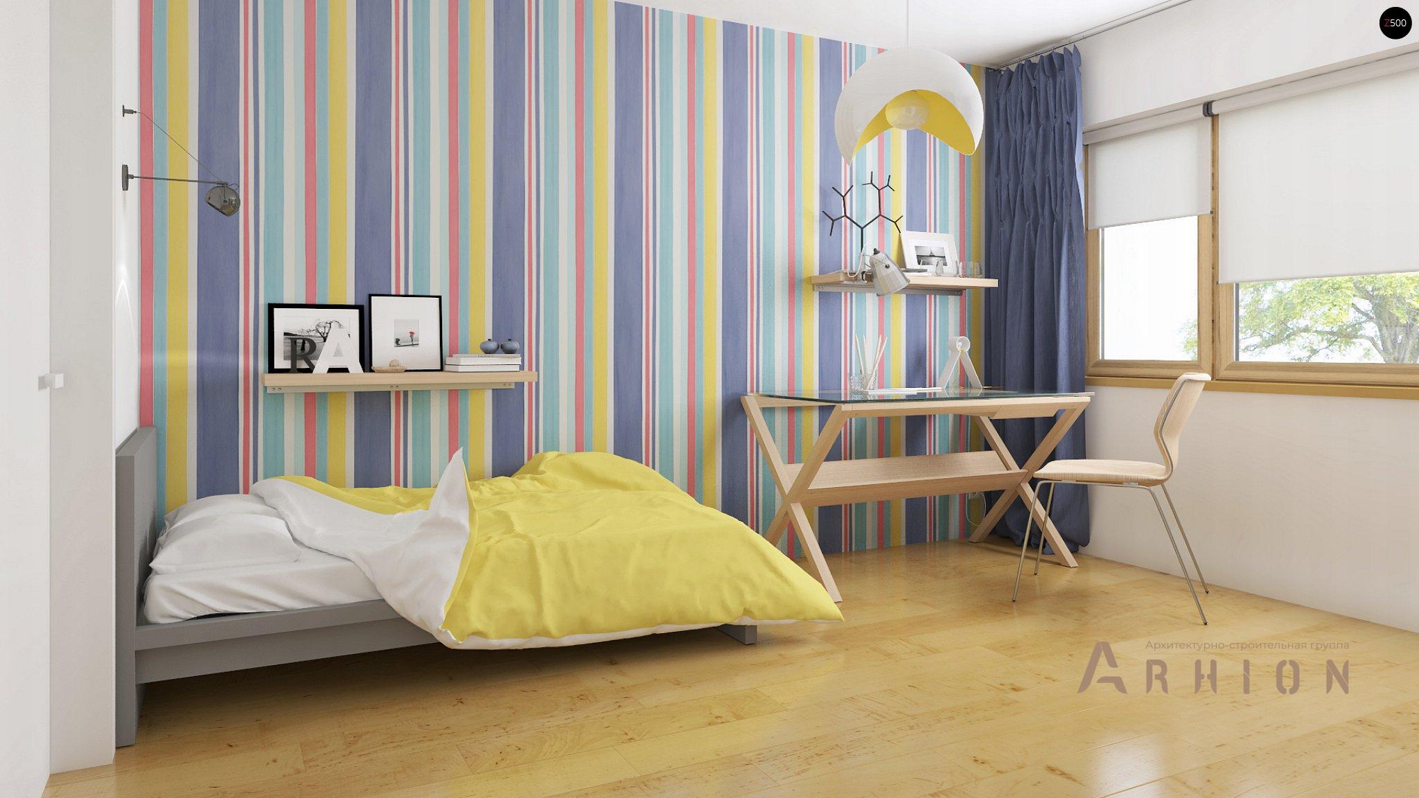 11. Проект двухэтажного дома в стиле хай-тек с плоской кровлей , Zx54, площадью - 182 кв c терассой, балконом, гаражом